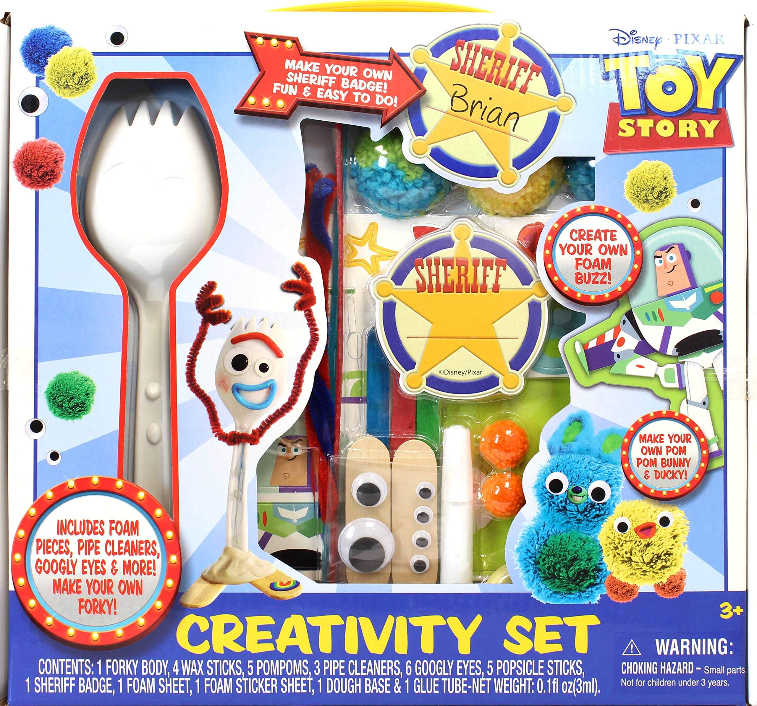 Tara Toys Disney Pixar Toy Story Creativity Set – Art Activity Kit with Stickers, Coloring Sheets, Markers & More – Fun Travel Set for Kids, Party Favor & Gift for Ages 3+