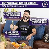 Vista 5 de Team Fan Apparel NFL - Camiseta Gameday para adultos, mezcla de algodón, sin etiquetas, semiajustada, da rienda suelta a tu espíritu