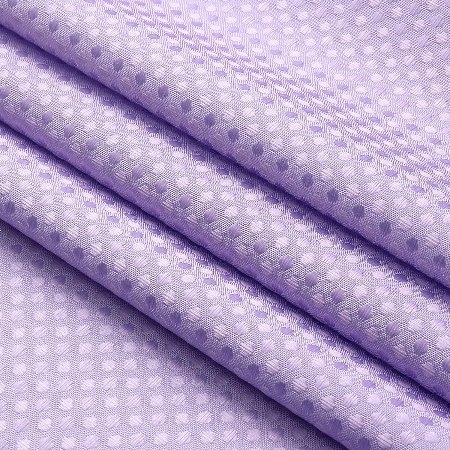 WEST LAKE Ombre Shower Curtain Lavendar Waffle Weave Microfiber Decorative No Hook Fabric Shower Curtain with Grommet Waterproof Machine Washable,Gradient White to Purple 70" Wx72 L