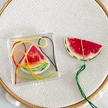 Watermelon Needle Minder Magnetic for Cross Stitch, Needles Threads Storage Case for Sewing Embroidery Needlework Supplies