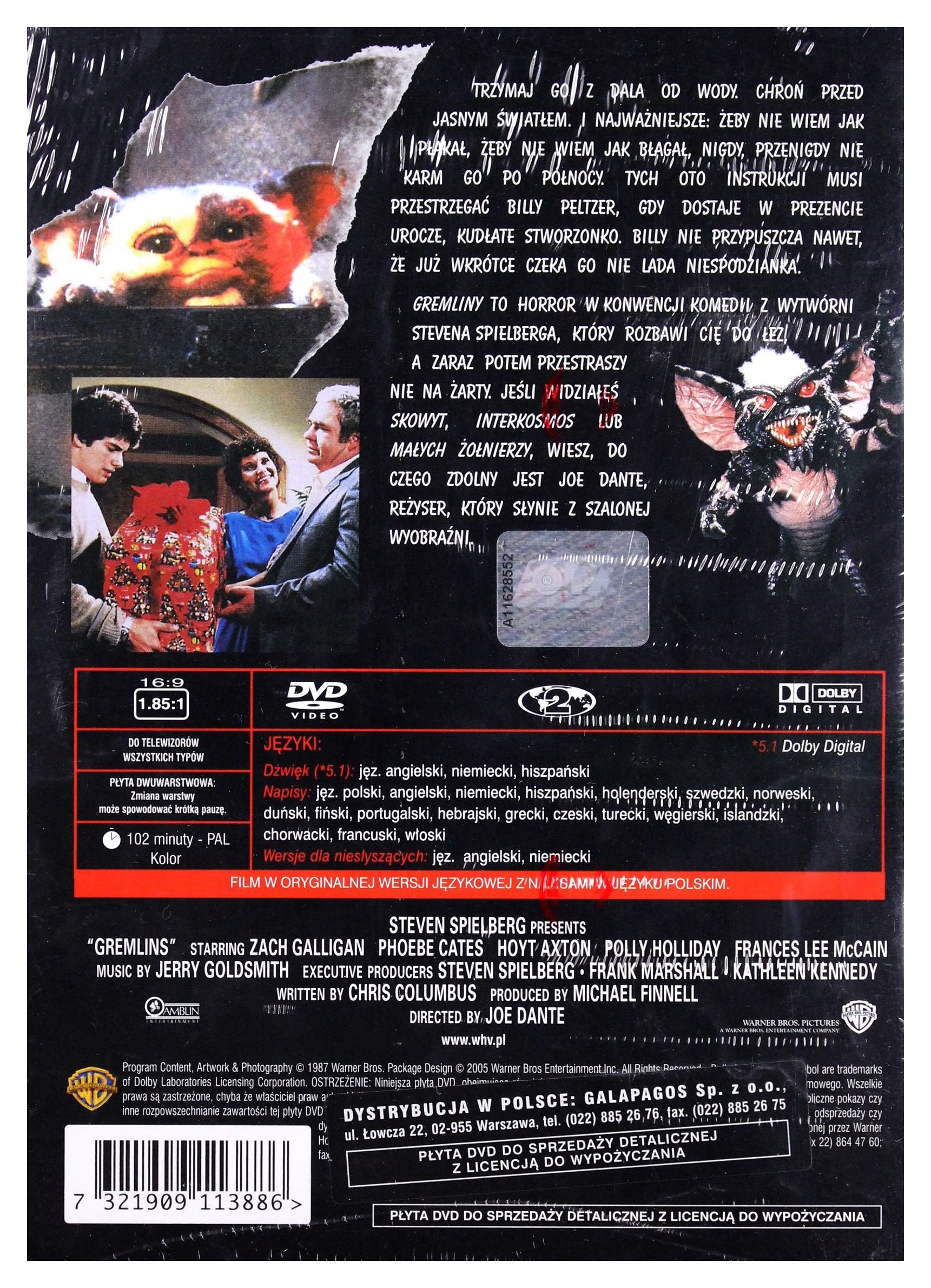 Gremlins [DVD] (Sottotitoli in italiano)