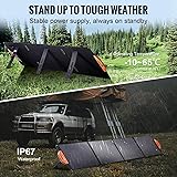 VEVOR Portable Monocrystalline Solar Panel, 200W Foldable Monocrystalline ETFE Solar Charger, 23% Efficiency Solar Panel with MC4 Output, IP67 Waterproof for Power Stations, Camping, Hiking, Off-Grid - 5