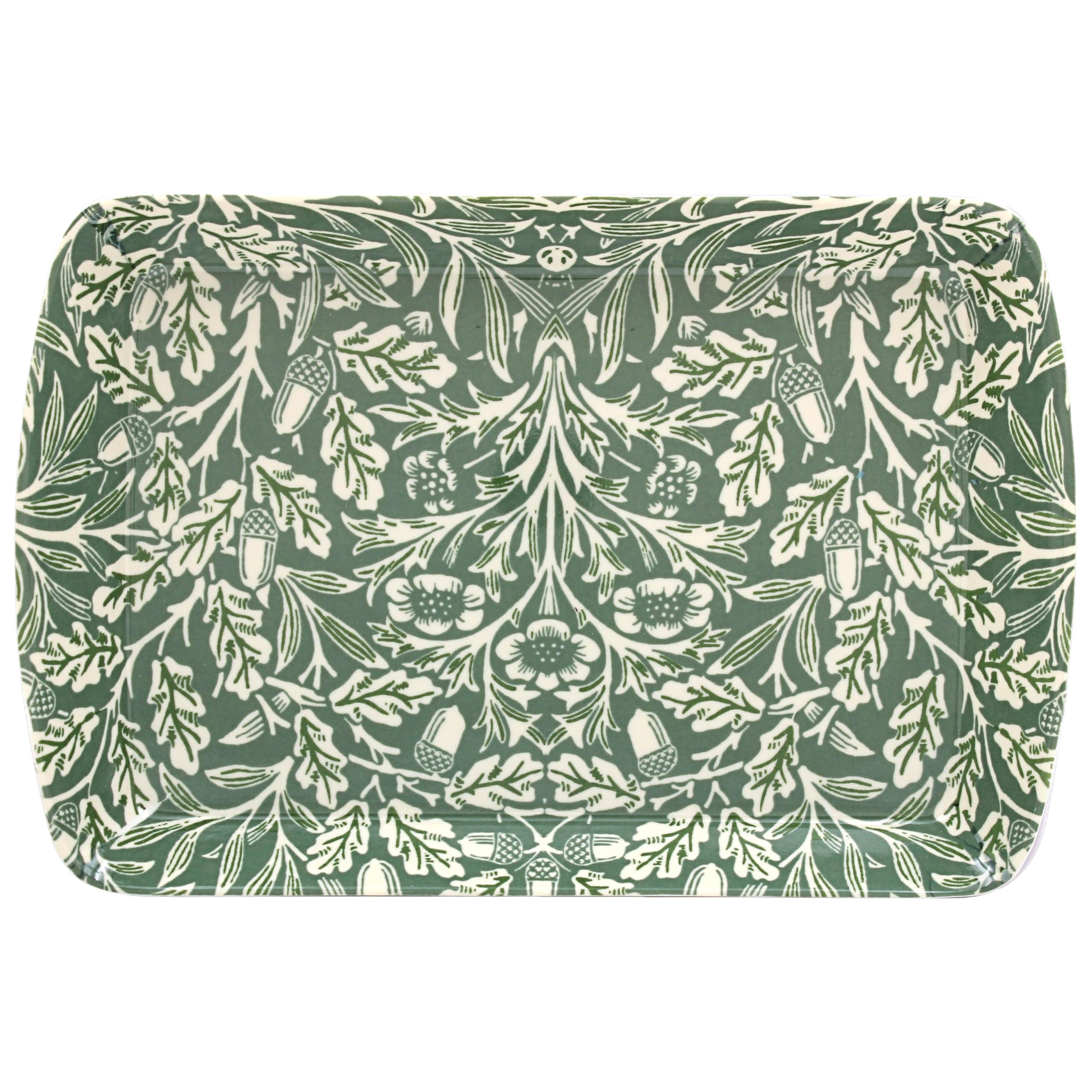 Serving Tray William Morris Acorn Small Platter Food & Drinks Rectangular Tray from B&Q
