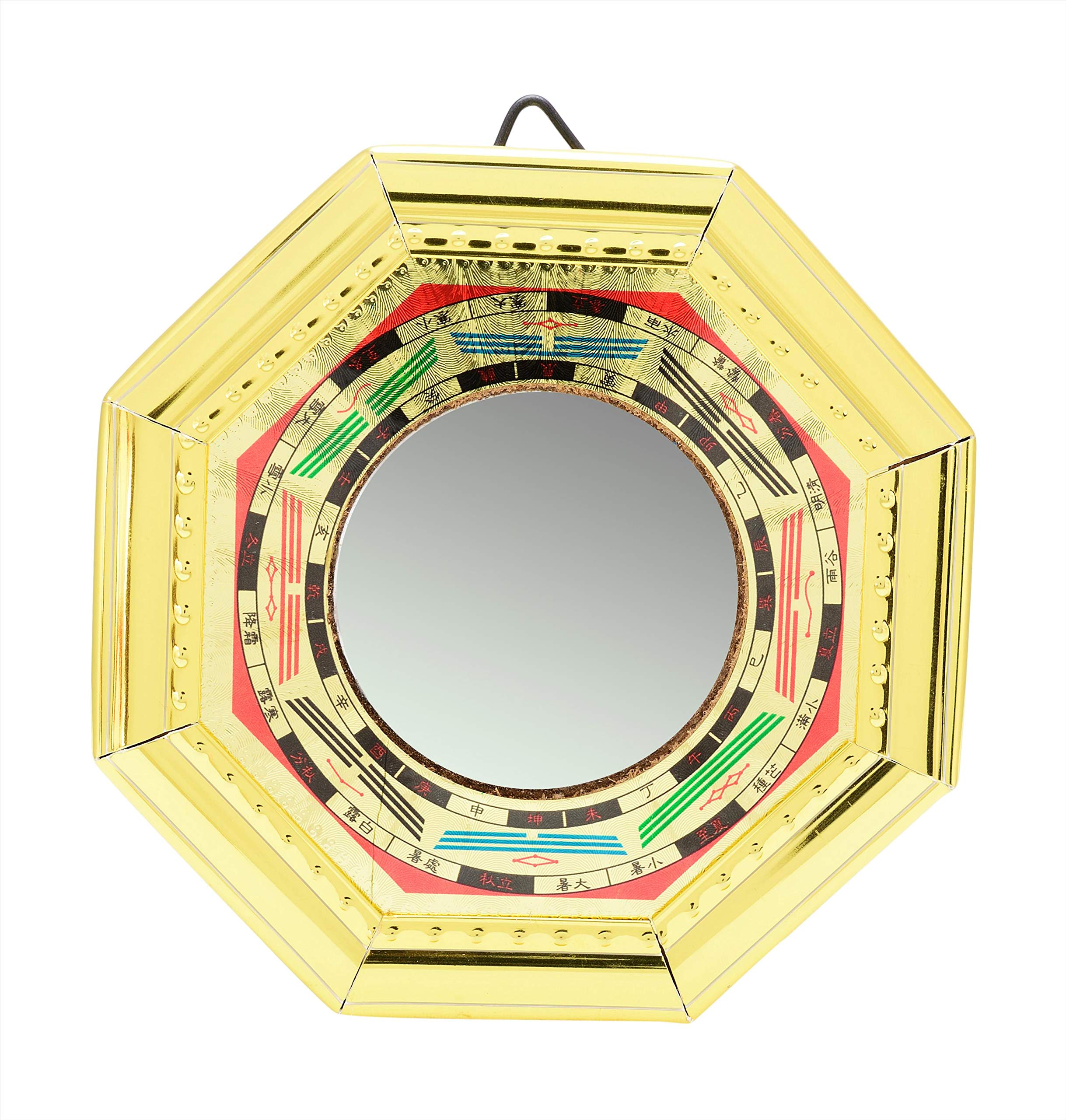 Kesar Zems Fengsui Multi color Bagua Mirror.