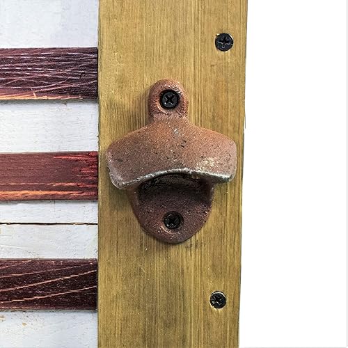 Miniatura 4 de Enfriador de bebidas de madera para patio, porche, terraza o patio, diseño de bandera estadounidense, 57 cuartos de galón, expresiones de patio