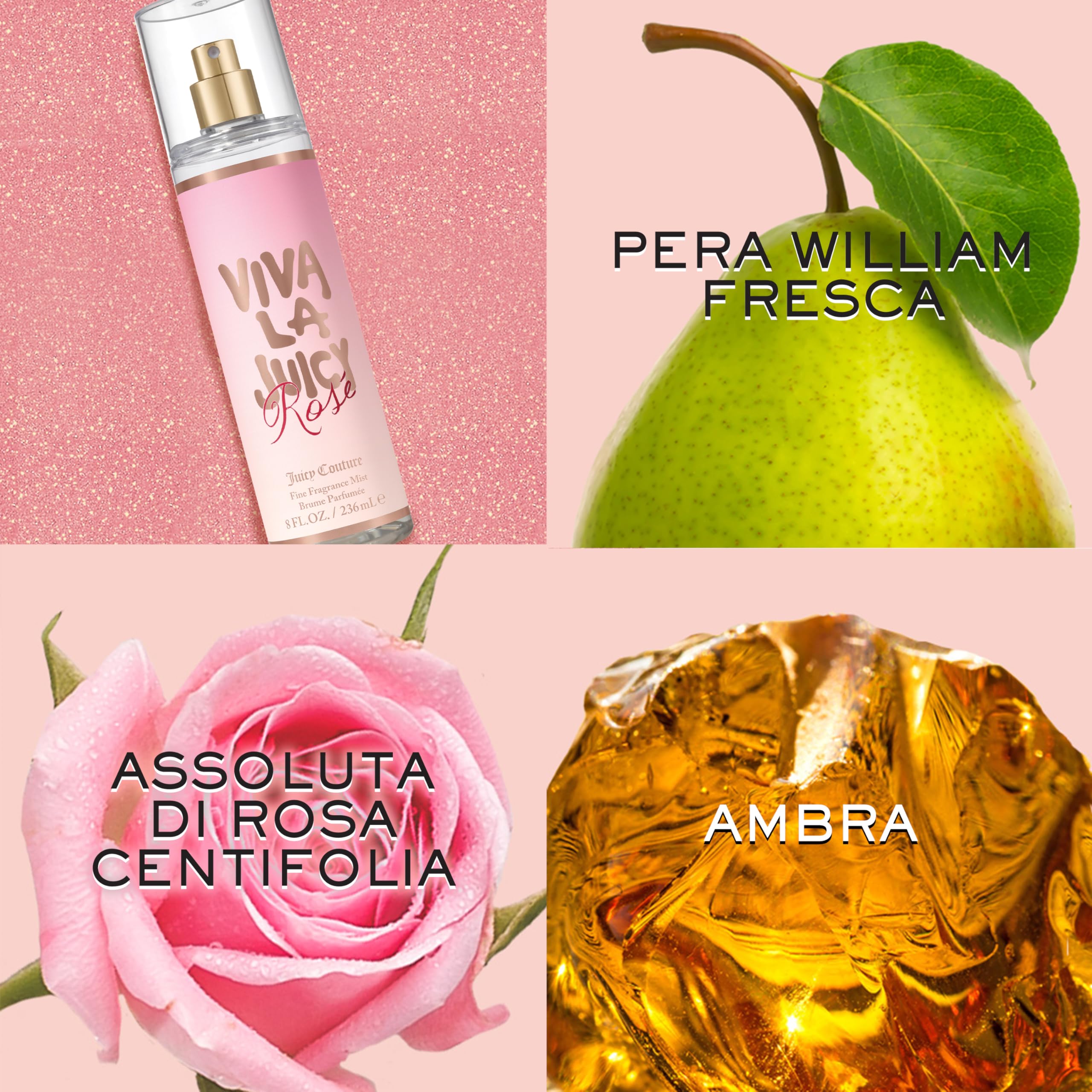 Juicy Couture Viva La Juicy Rosé Fine Fragrance Mist, 236 ml