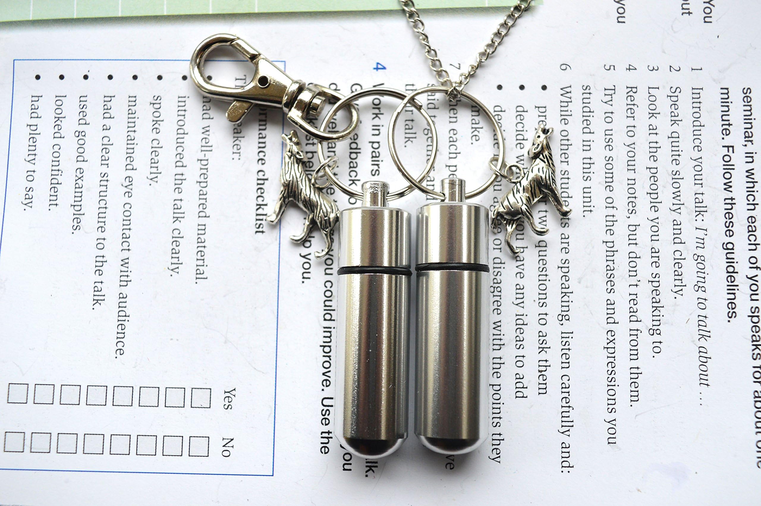Wolf cremation necklace and keychain,Wolf Cremation Jewellery,funeral locket,Wolf Memorial Urn,memory jewelry,cremation necklace and keychain urn ashes,memorial keepsake
