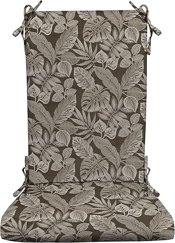 RSH Décor - Cojín de espuma para silla mecedora para interior y exterior se adapta a Cracker Barrel Rocker cojín trasero de 180in de ancho x 240in disponible en Yaxa Colombia