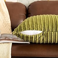 Vista 72 de UGASA - Juego de 2 fundas de almohada de terciopelo a rayas, funda decorativa para cojín con cremallera oculta para el hogar, sofá, dormitorio