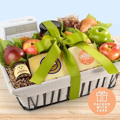 Miniatura 9 de A Gift Inside Cesta de regalo de frutas con condolencia California Farmstead