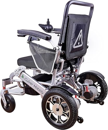 Miniatura 3 de Culver Mobility Wolf - Silla de ruedas eléctrica para adultos, todo terreno, ligera, plegable, XL, silla de ruedas eléctrica motorizada eléctrica,