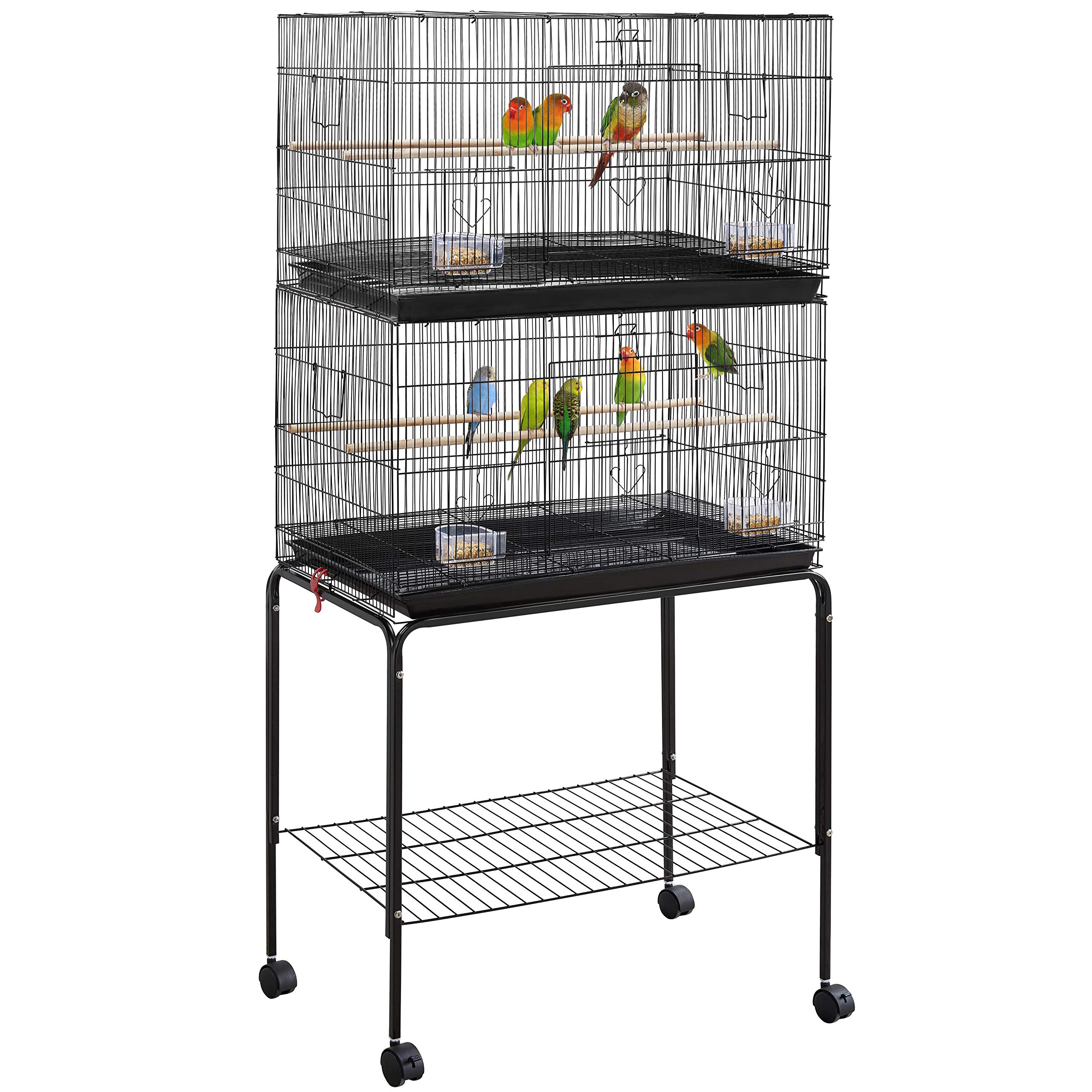 Buy Yaheetech 65inch Stackable Flight Parrot Bird Cages for Finch Budgie Cockatiel Parakeet