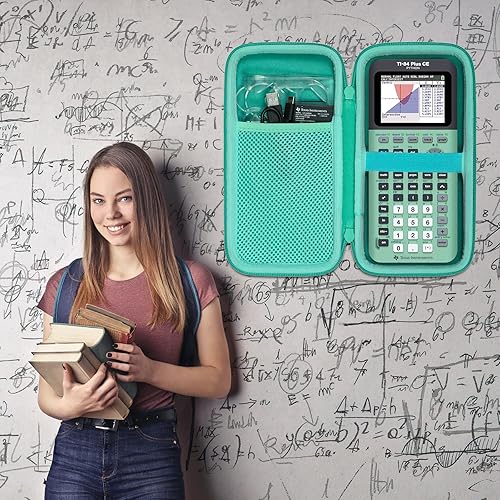 Miniatura 27 de co2CREA Estuche de transporte para Texas Instruments TI-84 Plus CE Python mejorado/TI-84/TI-Nspire CX II CAS/TI-Nspire CX II/TI-83 Plus/TI-89 Todo