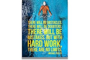 Michael Phelps Motivational Wall Art: Fuel Your Passion for Swimming