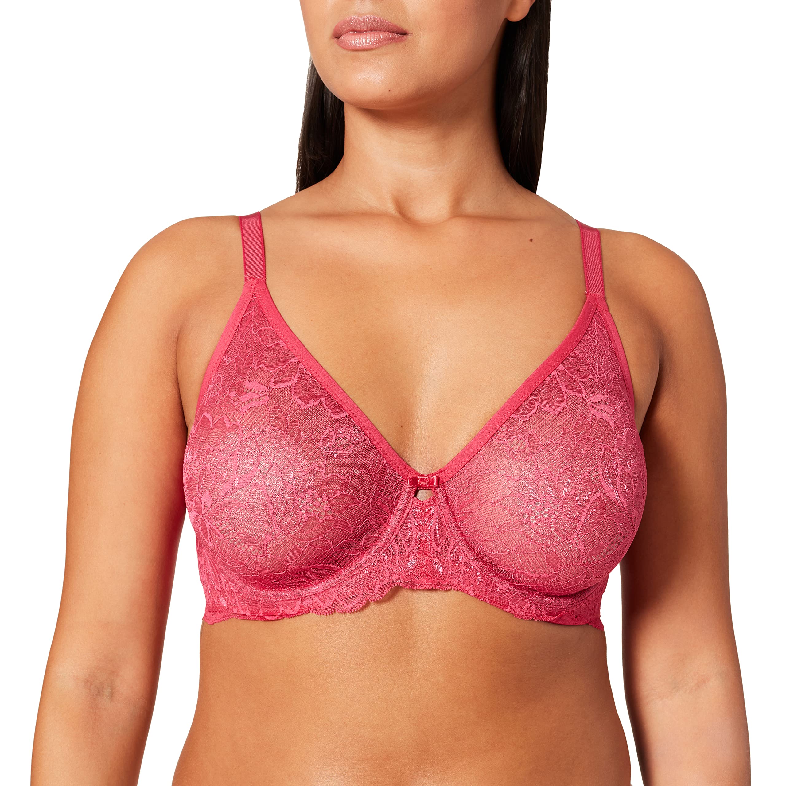 Triumph Women's Amourette Charm W02 Wired Bra, Raspberry Wine, 34F