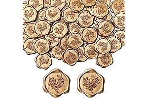 Eucalyptus Wax Seal Stickers, 50 Pack Envelope Seal Sticker