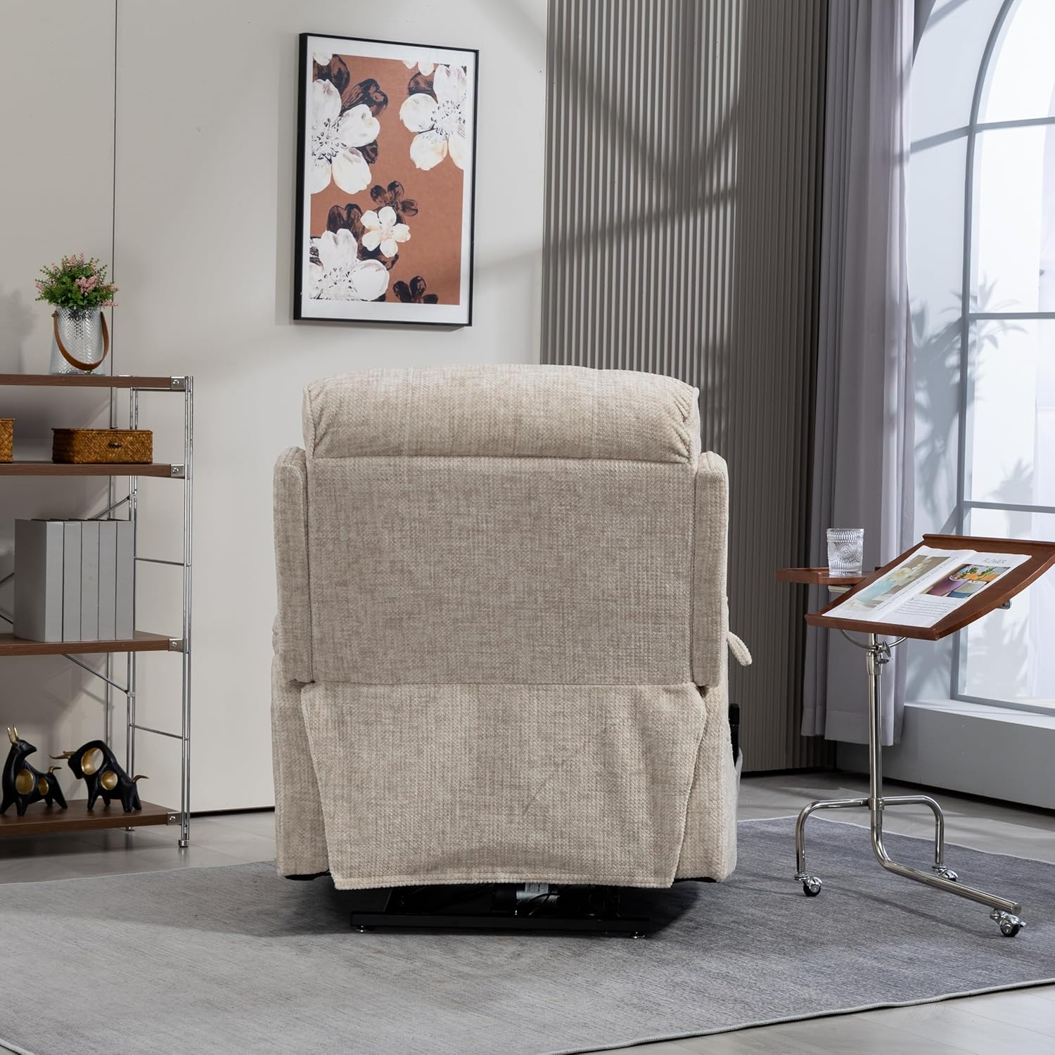 Oversized Electric Lift Chair Versatile Power Recliner Chair 180° Infinite Reclining Armchair for Adults with Massgae,Cupholder,USB-C Ports,Wireless Charging