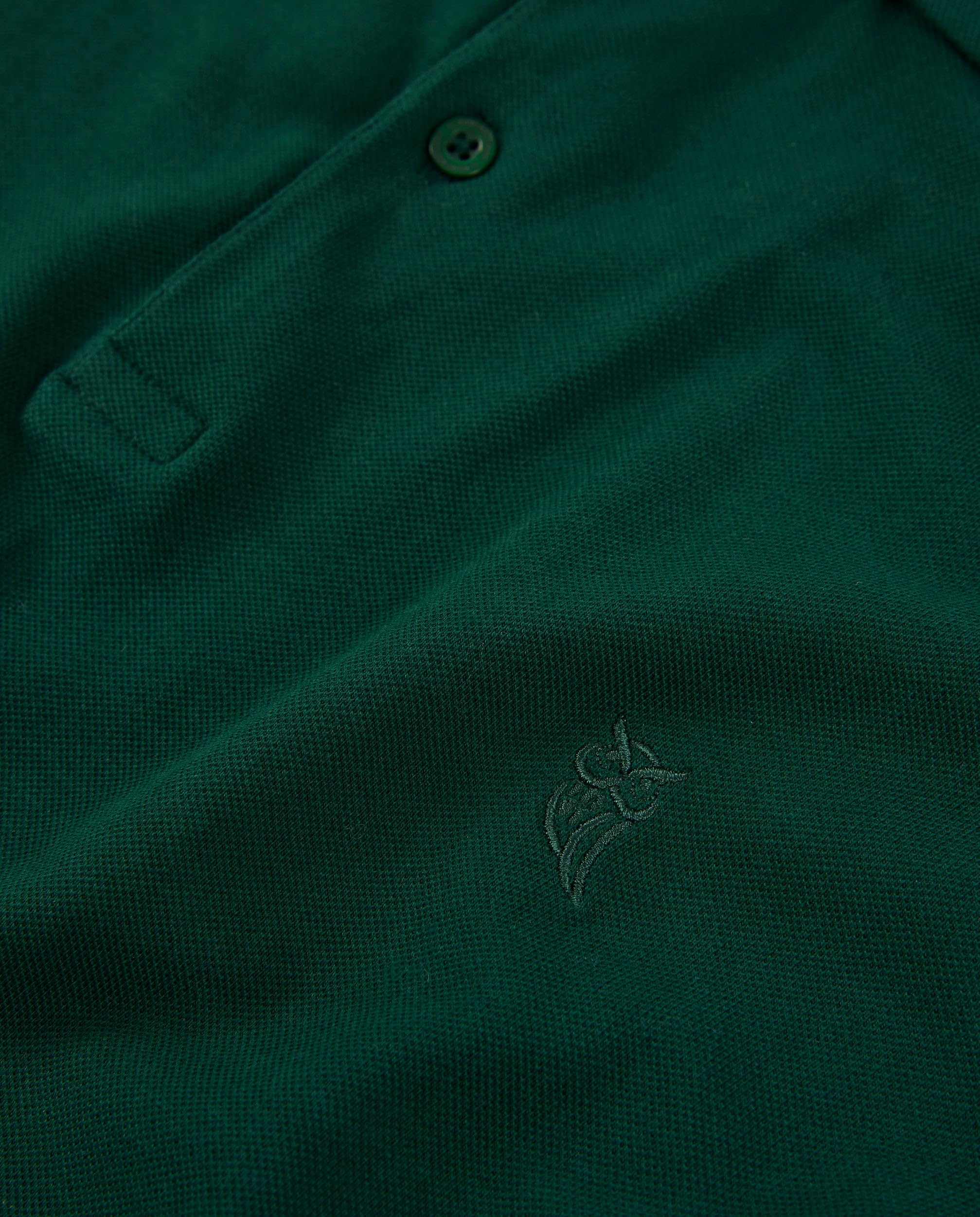El Búho Nocturno Polo Hombre Manga Corta Algodón 100% Piqué Liso - Cuello Italiano Spread Firme Elegante - Regular Fit Holgado Largo - Deporte Casual Vestir Tallas Grandes S-5XL — view 5