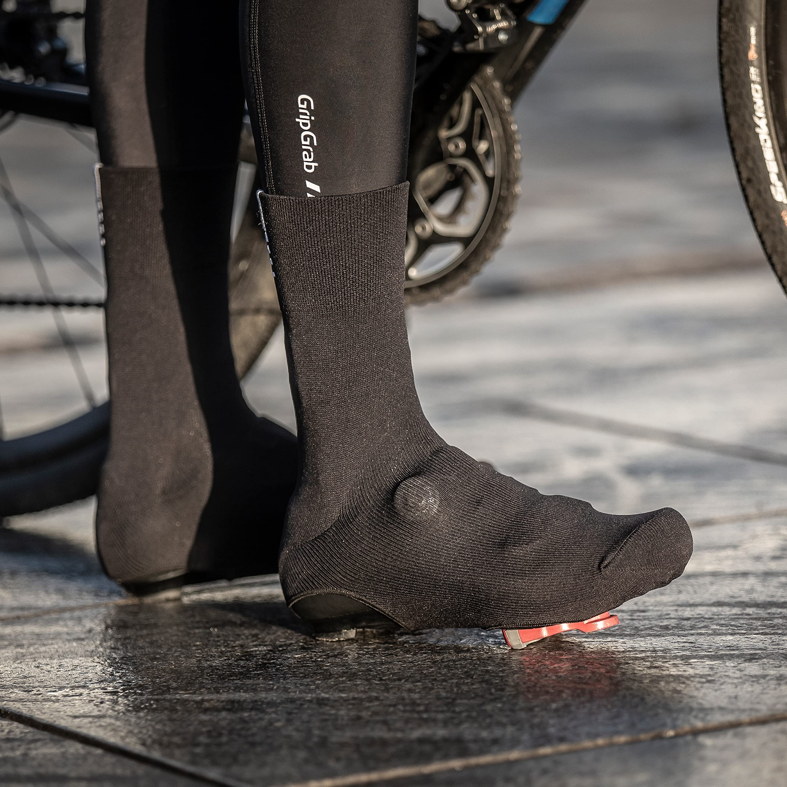 GripGrab Primavera Couvre-Chaussures Mi-Saison pour Vélo de Course Couvre-Chaussures Légers en Mailles Aero Cyclisme Belgian Booties