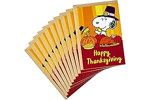 Hallmark Peanuts Thanksgiving Card Pack: Snoopy and Woodstock