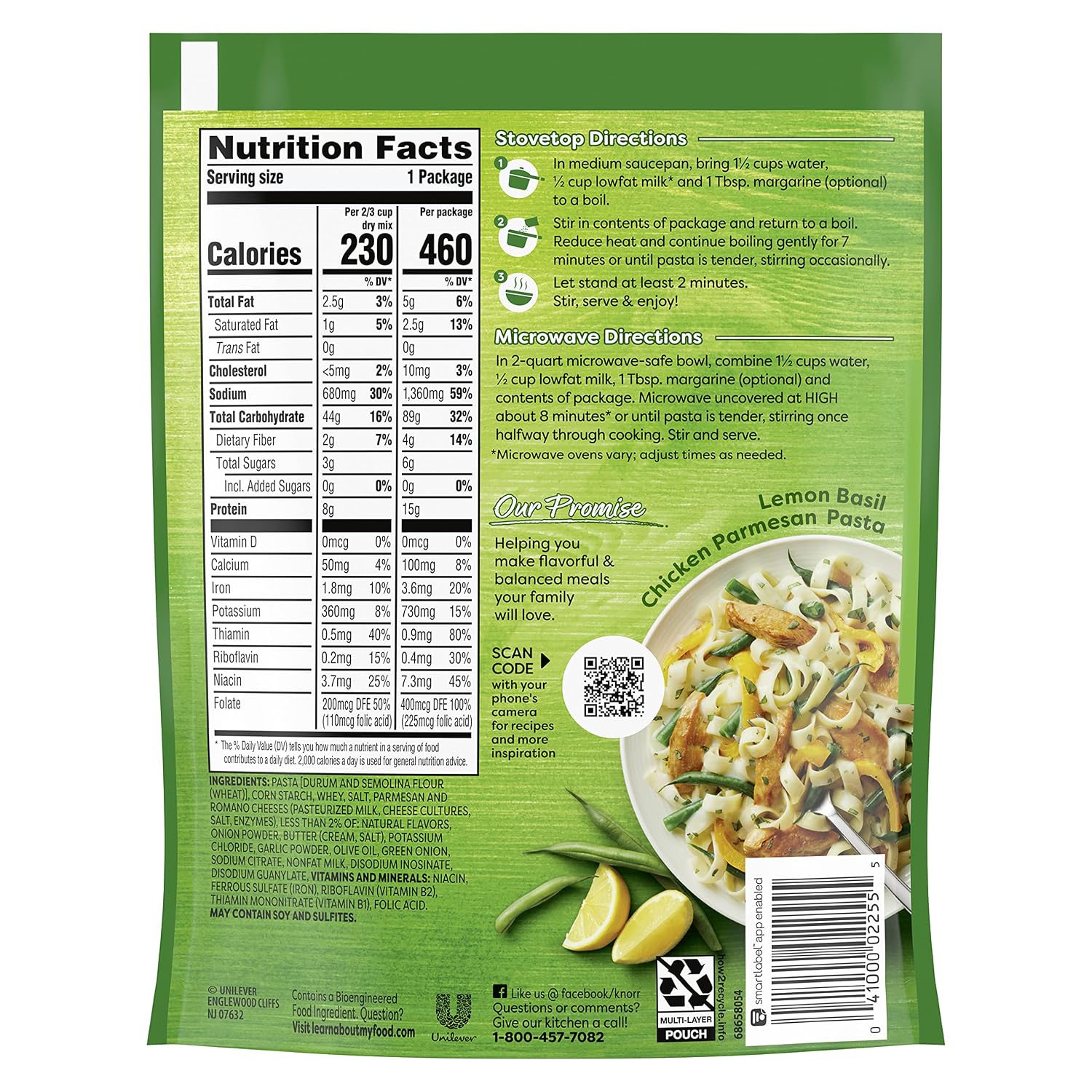 Knorr Sides Parmesan Pasta, 4.3 Oz