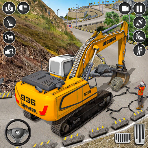 City Construction Simulator 3D - Heavy Sand Excavator Road Builder - Town Building Crane Driving Games 2026