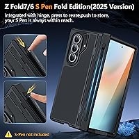 Vista 3 de Oterkin Funda para Samsung Galaxy Z Fold 5 con Protector de Pantalla Integrado [Soporte para S Pen Más Delgado y Soporte] [Compatible con MagSafe]