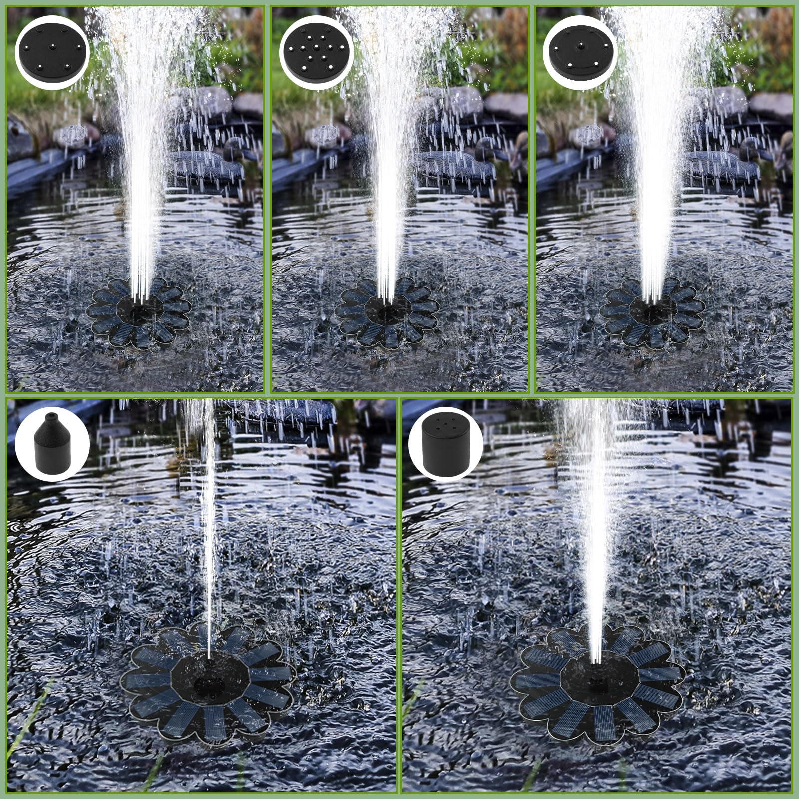 Abreuvoir pour oiseaux debout, diamètre : 30 x 80 cm, avec fontaine solaire, pour l'extérieur, ultra inoxydable, robuste, durable, en métal, vintage, en métal, pour l'extérieur, grand bain d'oiseaux