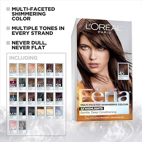 Miniatura 2 de L'Oreal Paris Feria - Tinte permanente para el cabello multifacético brillante