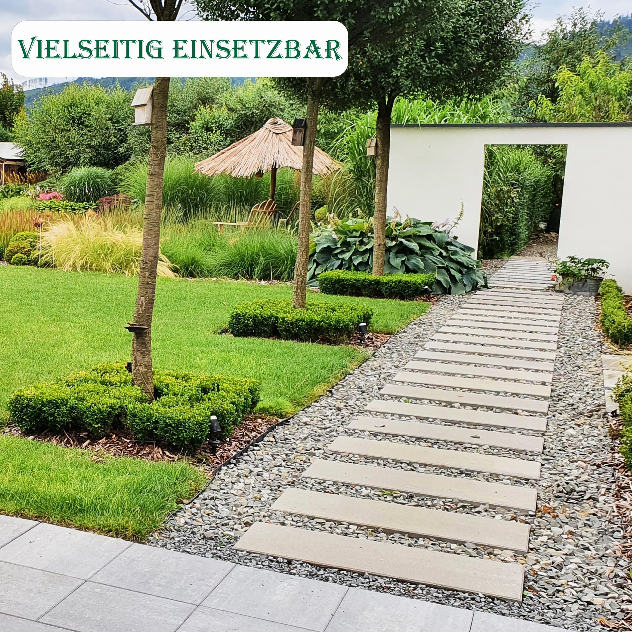 Toile Anti-Mauvaises Herbes 1x10 M - 100 G/m² Résistante UV - Pour Jardin, Terrasse, Parterres De Fleurs
