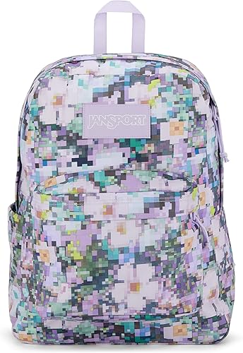 JanSport - Mochila Superbreak Plus unisex, talla única, estampado 8 Bit Floral
