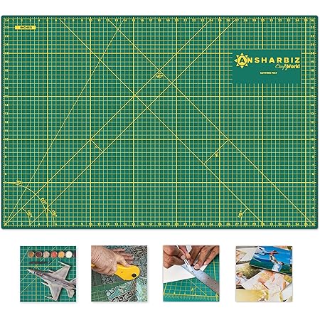 ﻿Crafty World Self Healing Cutting Mat for Sewing & Crafts - 24 X 36, Green