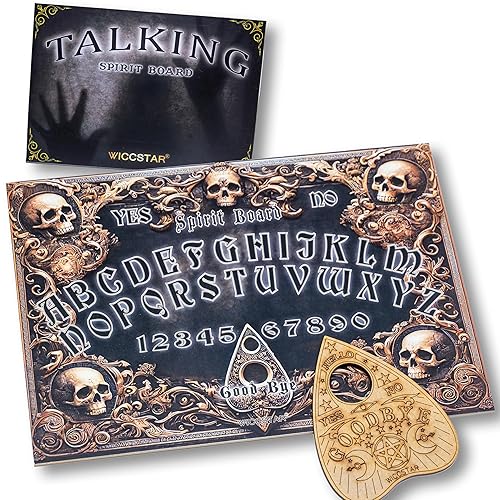 Spirit Board Game for Ghost Communication with Planchette and Detailed