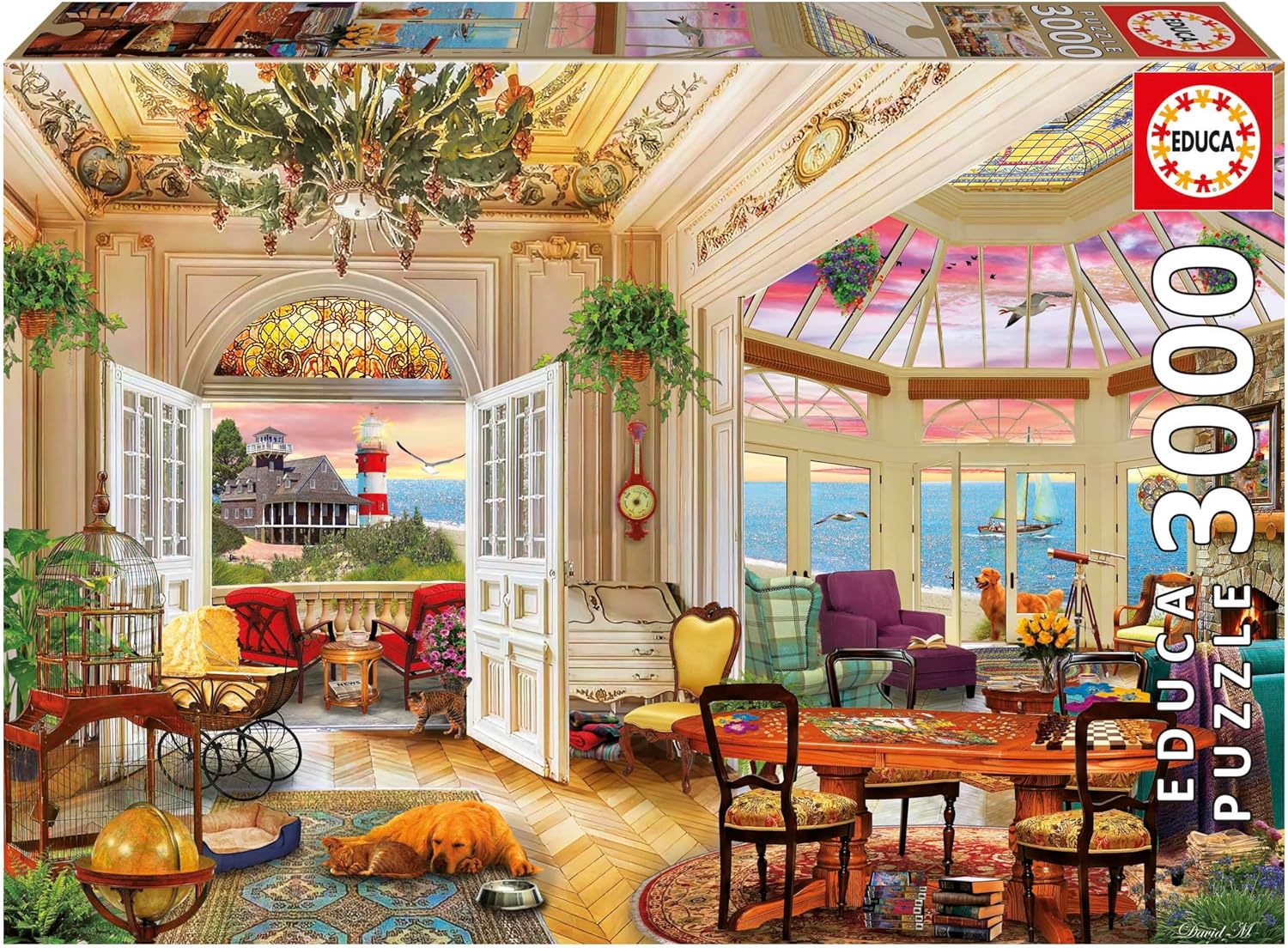 Educa - Puzzle of 3000 Pieces for Adults | Life on the Coast. Includes Service of Lost Piece While Supplies Last. Measures: 120 x 85 cm. from 14 Years Old (20332)