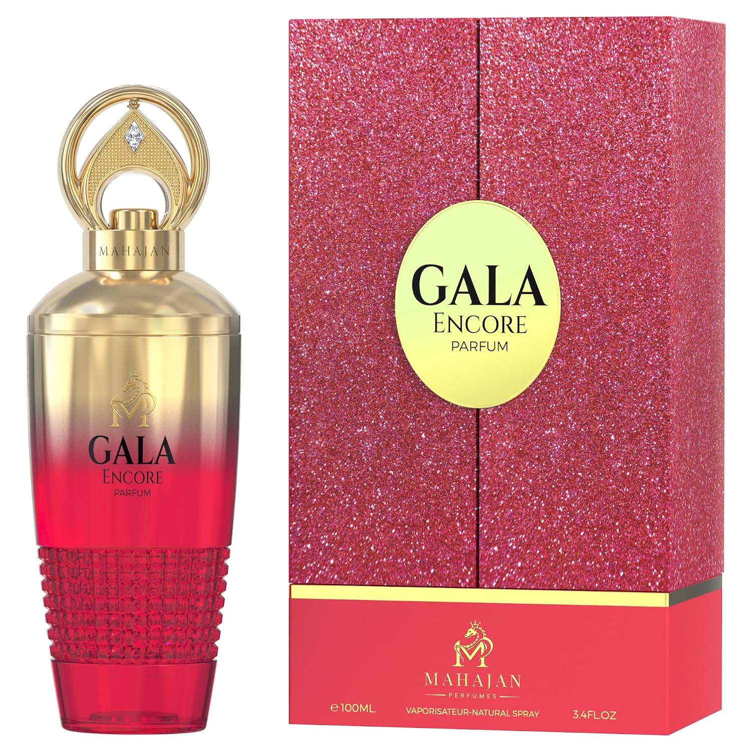 Mahajan Gala Encore Parfum for Women – Warm Vanilla Jasmine Perfume – Smooth, Seductive, Long-Lasting Signature Fragrance - 3.4 oz