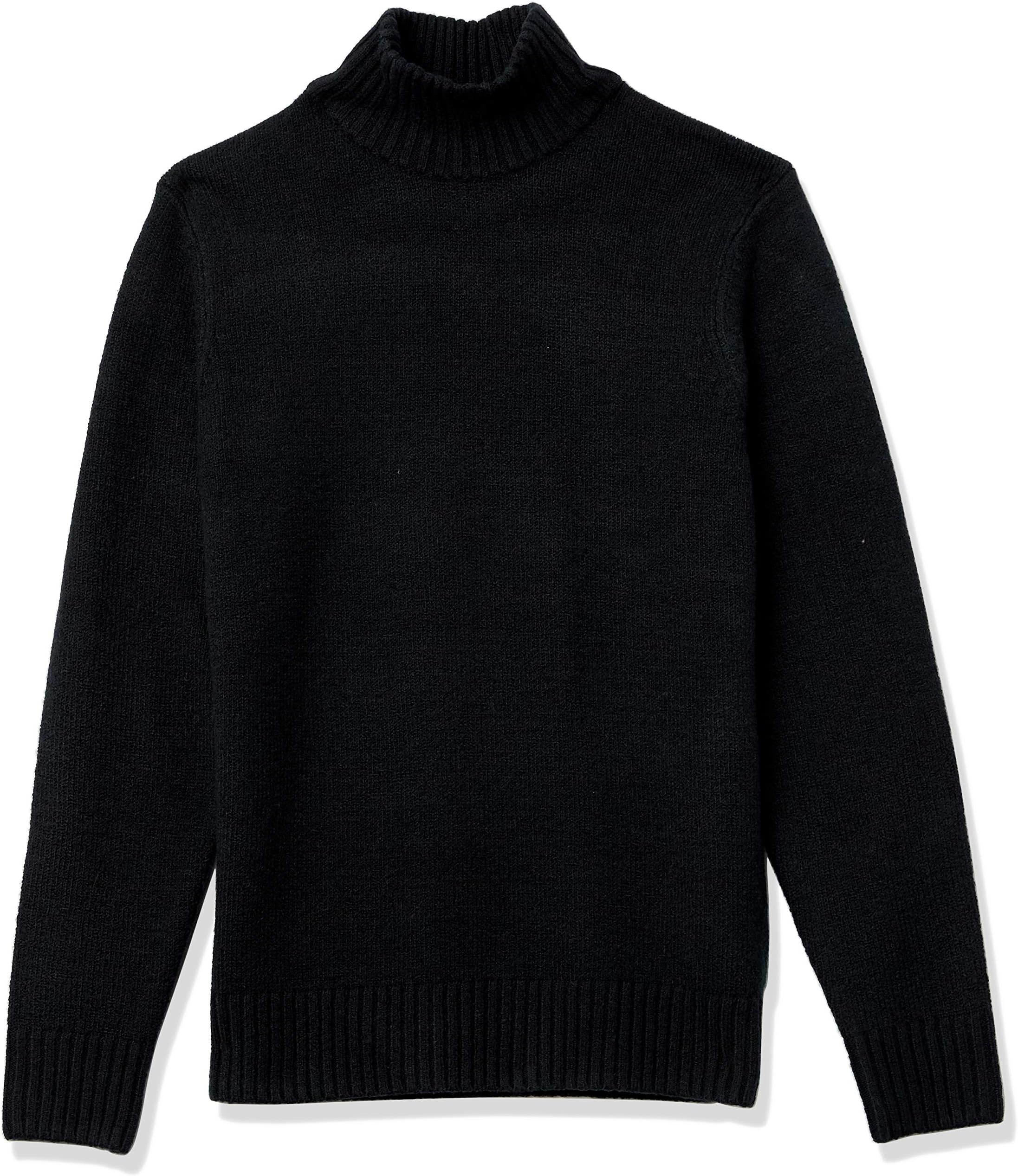 Men's Long-Sleeve Soft Touch Cotton Blend Turtleneck Sweater