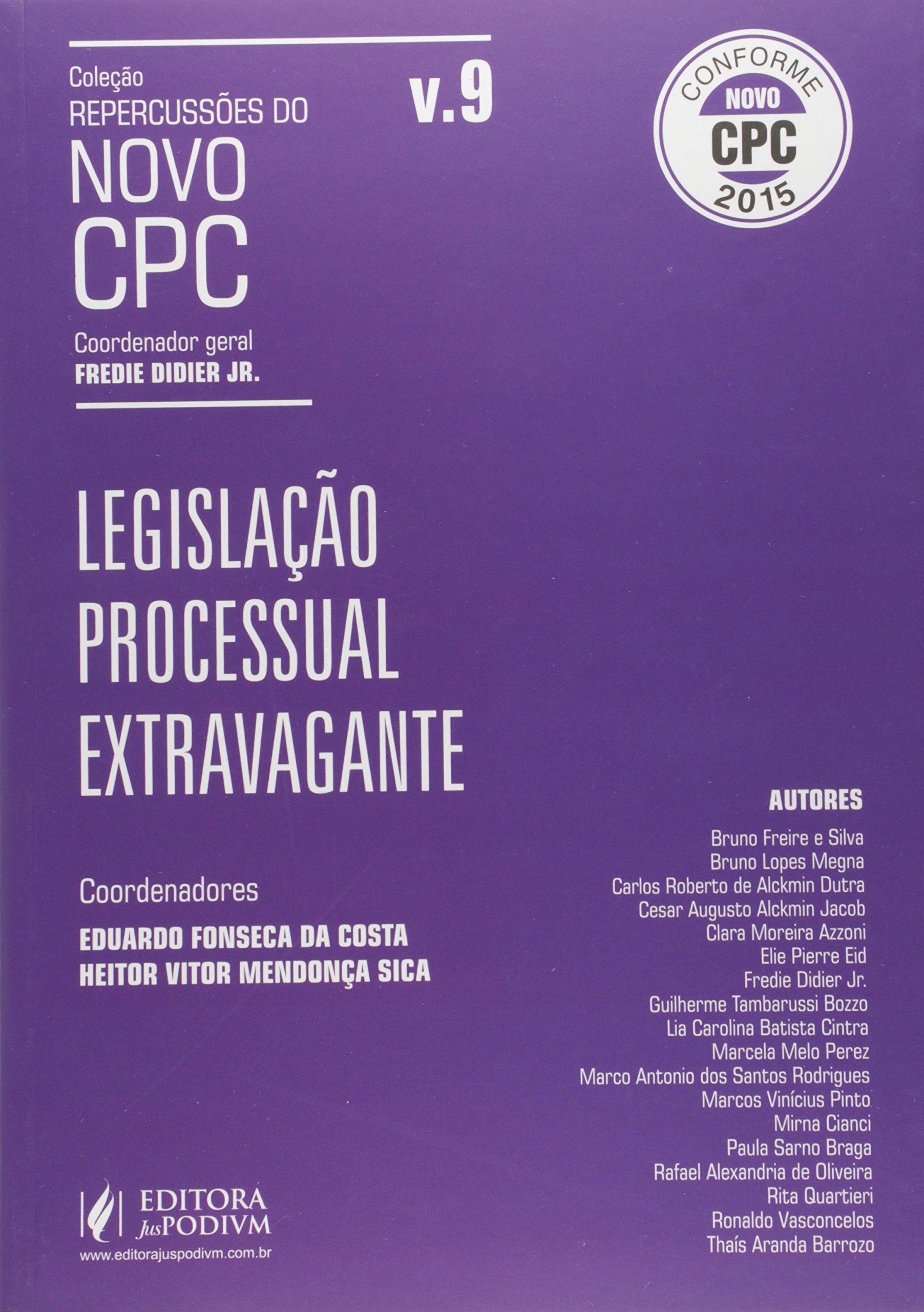 Capa de Legislação Extravagante - Volume 9. Coleção Repercussões do Novo CPC