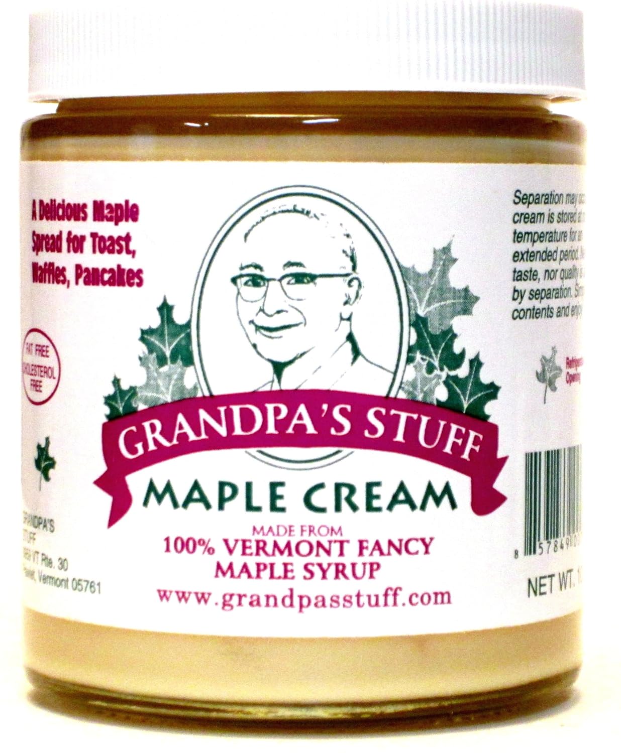 Grandpa's Stuff Original Vermont Maple Cream Spread, 9 oz