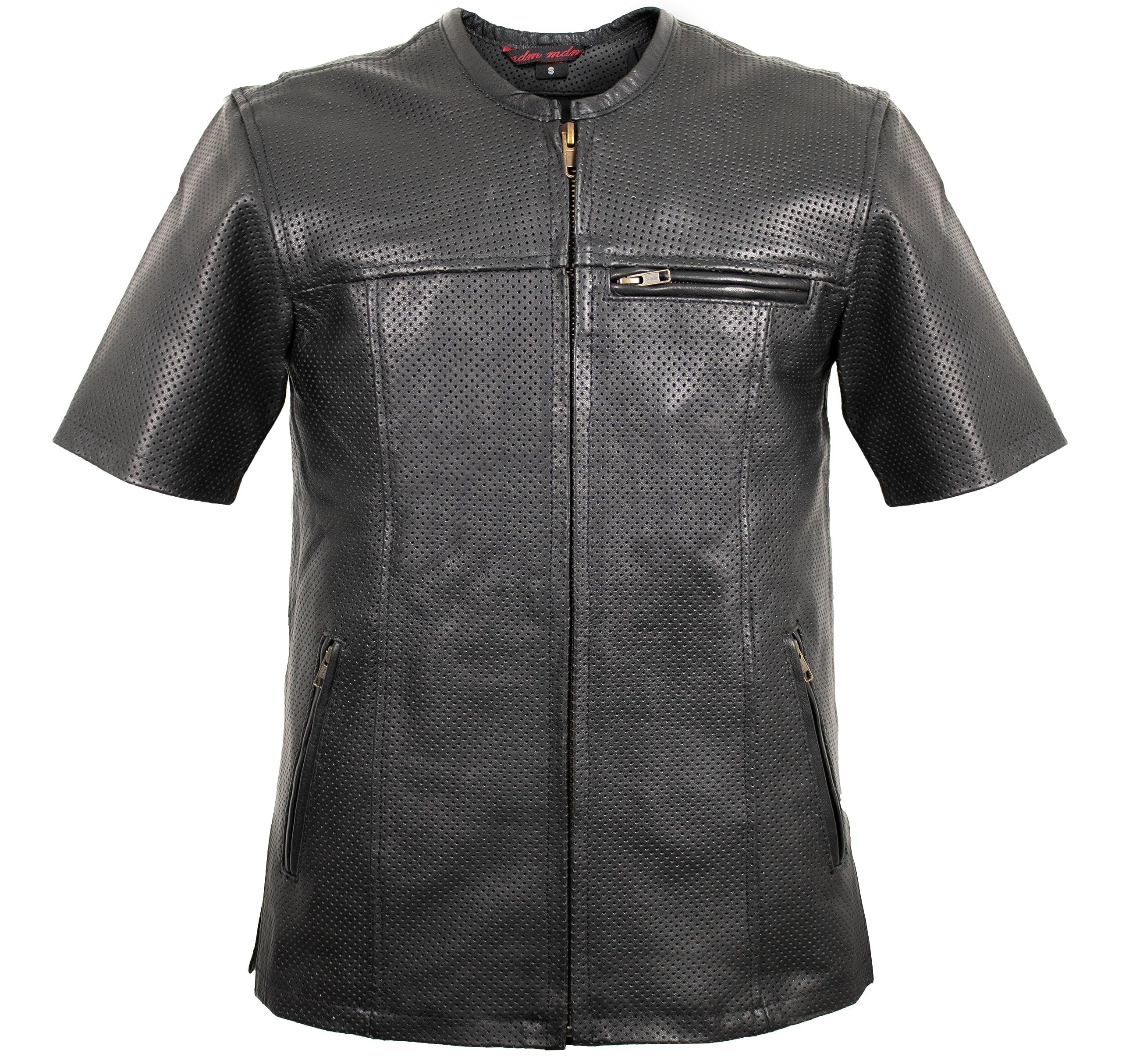 Herren Motorrad Biker Hemd/Kutte/Weste mit kurzen Ärmel