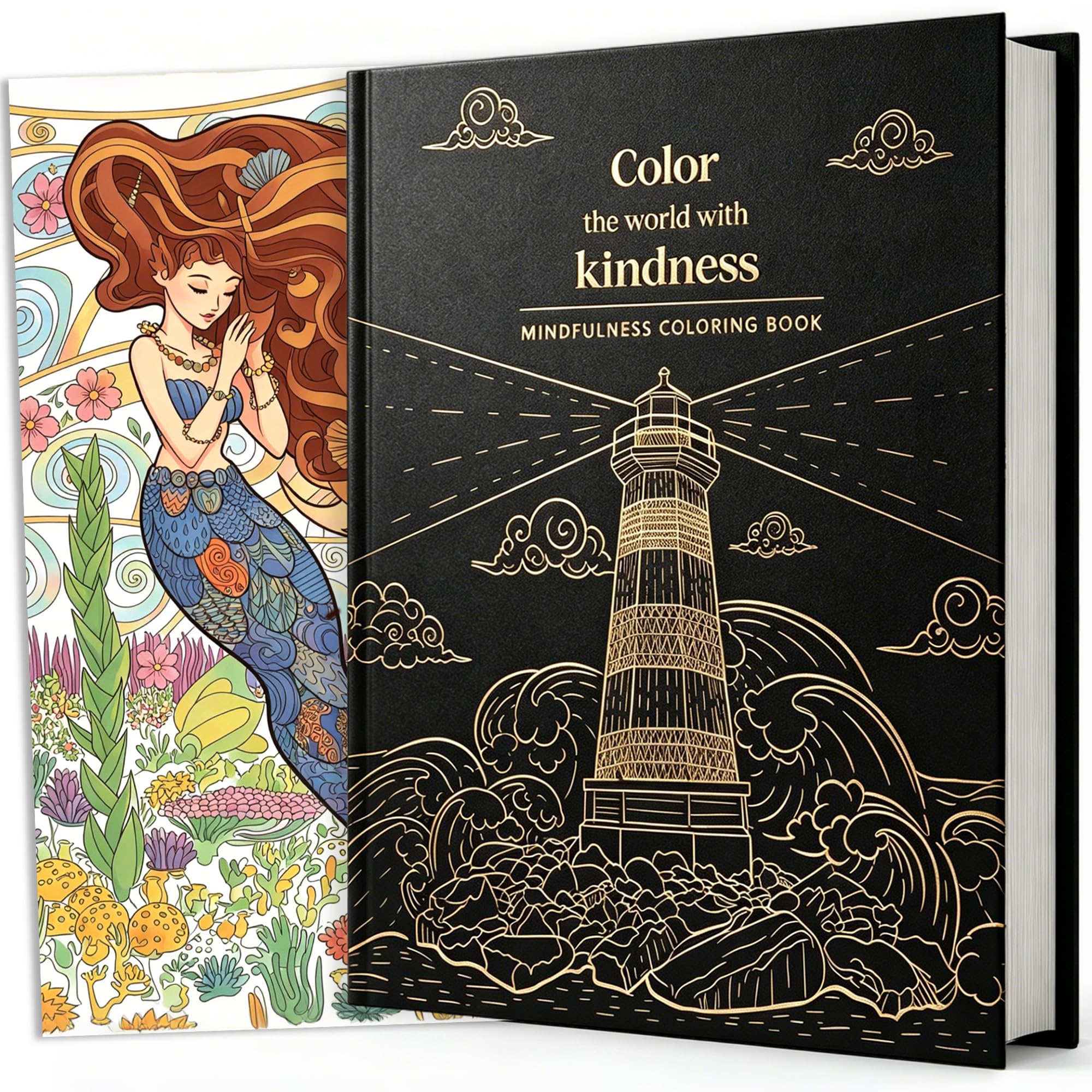 BIROYAL Adult Colouring Books for Women 21ร28.5cm - 100 Patterns Colouring Books for Adults - Coloring Book for Relaxation, Mindfulness&Personal Growth Prompts - Anxiety, Stress Relief Gifts for Women