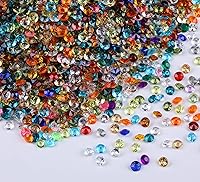 Vista 14 de Paquete de 10000 unidades de cristales de confeti dispersos para mesa de boda, diamantes acrílicos, rellenos de jarrón de diamantes de imitación