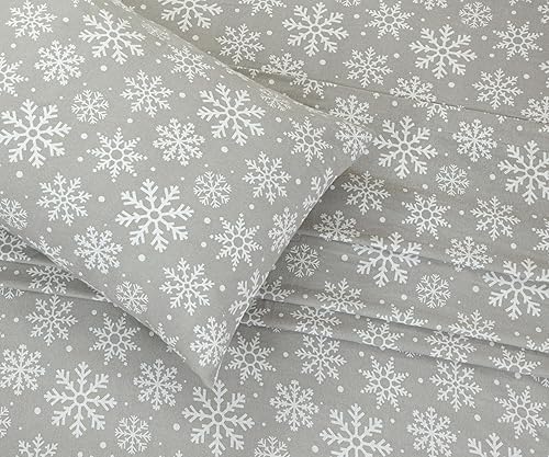 Miniatura 8 de Bliss Casa Juego de sábanas de 4 piezas de franela 100% algodón tamaño individual, cálidas y extrasuaves, bolsillos profundos, transpirables,