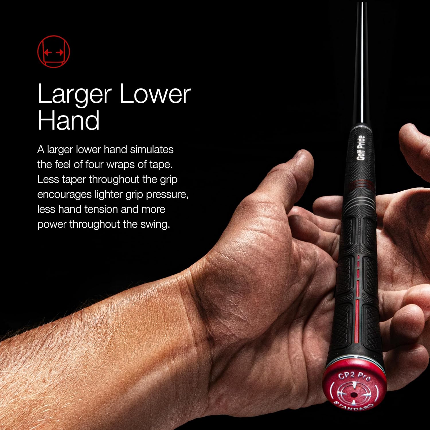 Golf Pride CP2 Pro Golf Club Grip - High-Tack & Soft Feel Grip for Comfort & Control - Less Tension & More Power with Plus4 Technology - Midsize - 8 Pack