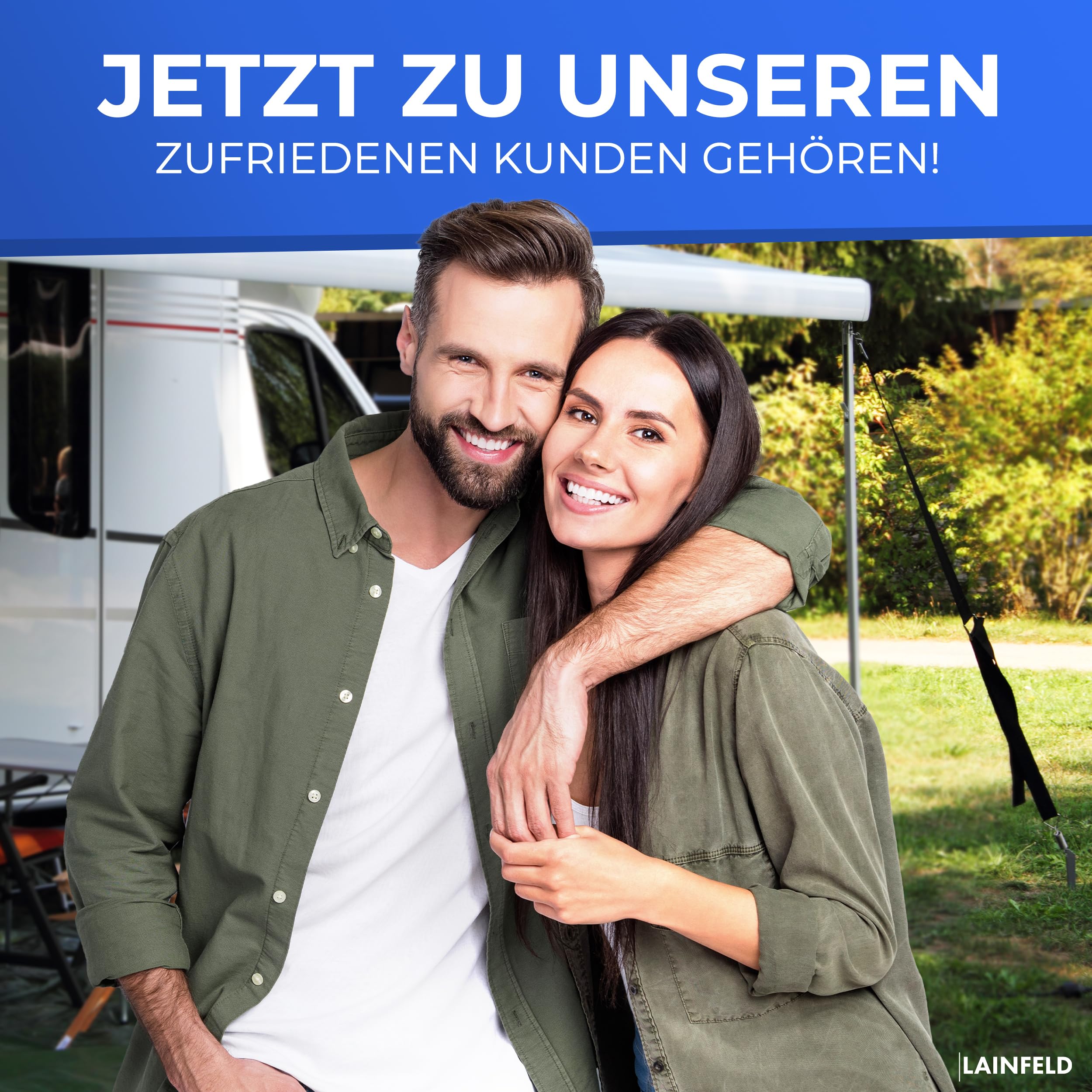 Sturmband-Set für Thule Omnistor Vorzelte – Sturmsicherung für Wohnmobil-Markisen 35cm Heringen Ankerplatte