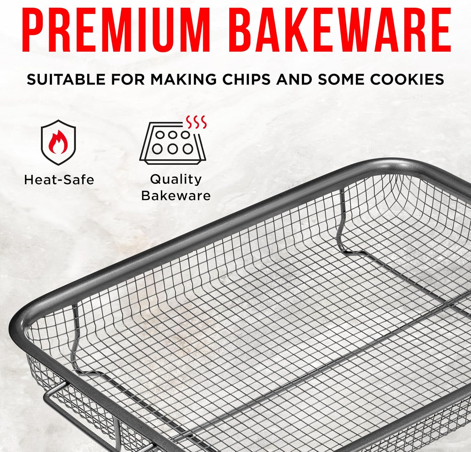 Bakken Swiss Crisper Basket for Air Frying and Baking