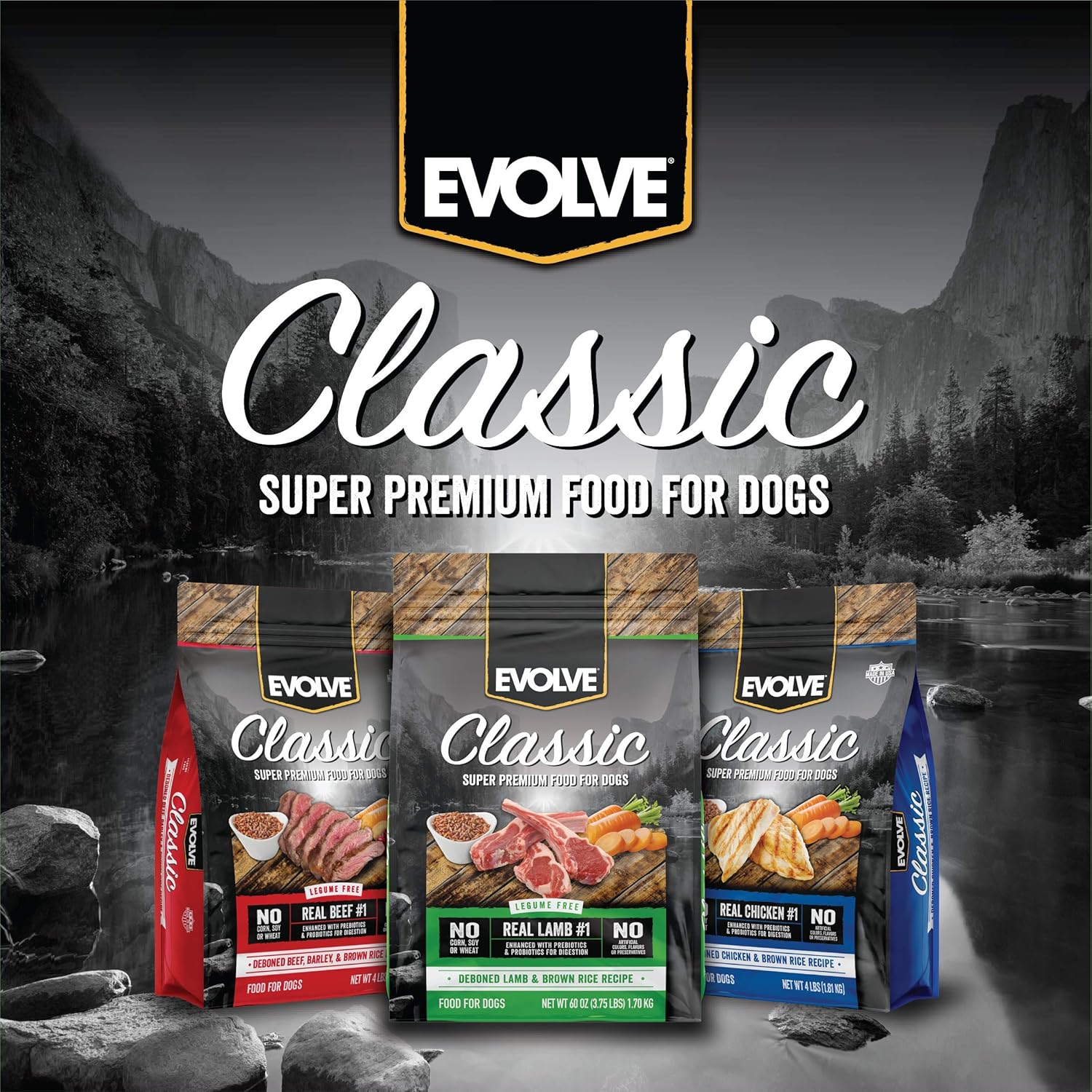 Evolve Classics Lamb and Brown Rice Recipe Dog Food, 14lb