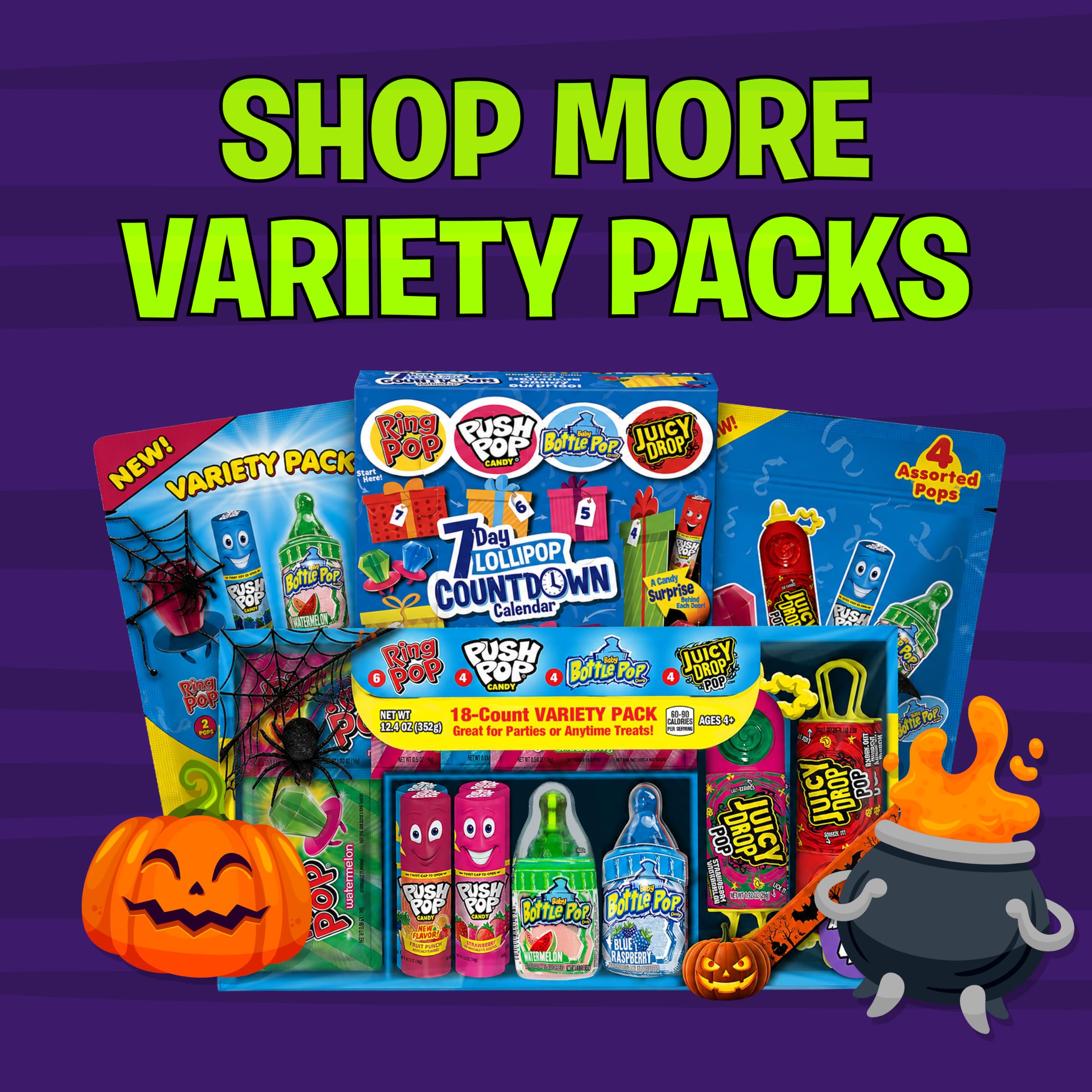 Amazon.com : Bazooka Halloween Candy Assorted Variety Pack - 7 Ct