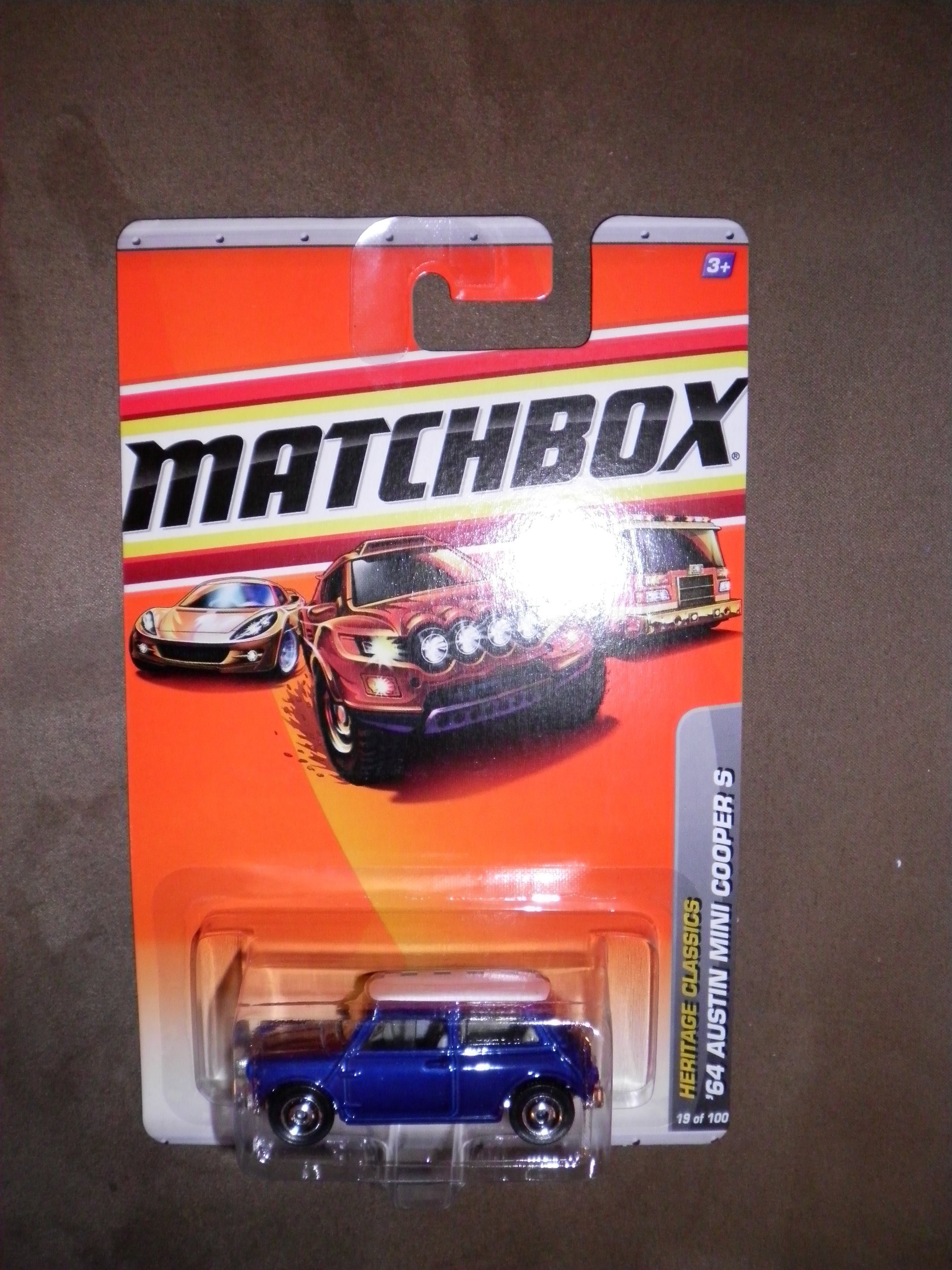 64 Austin Mini Cooper S in Blue 1:64 Scale Collectible Die Cast Car #19 of 100