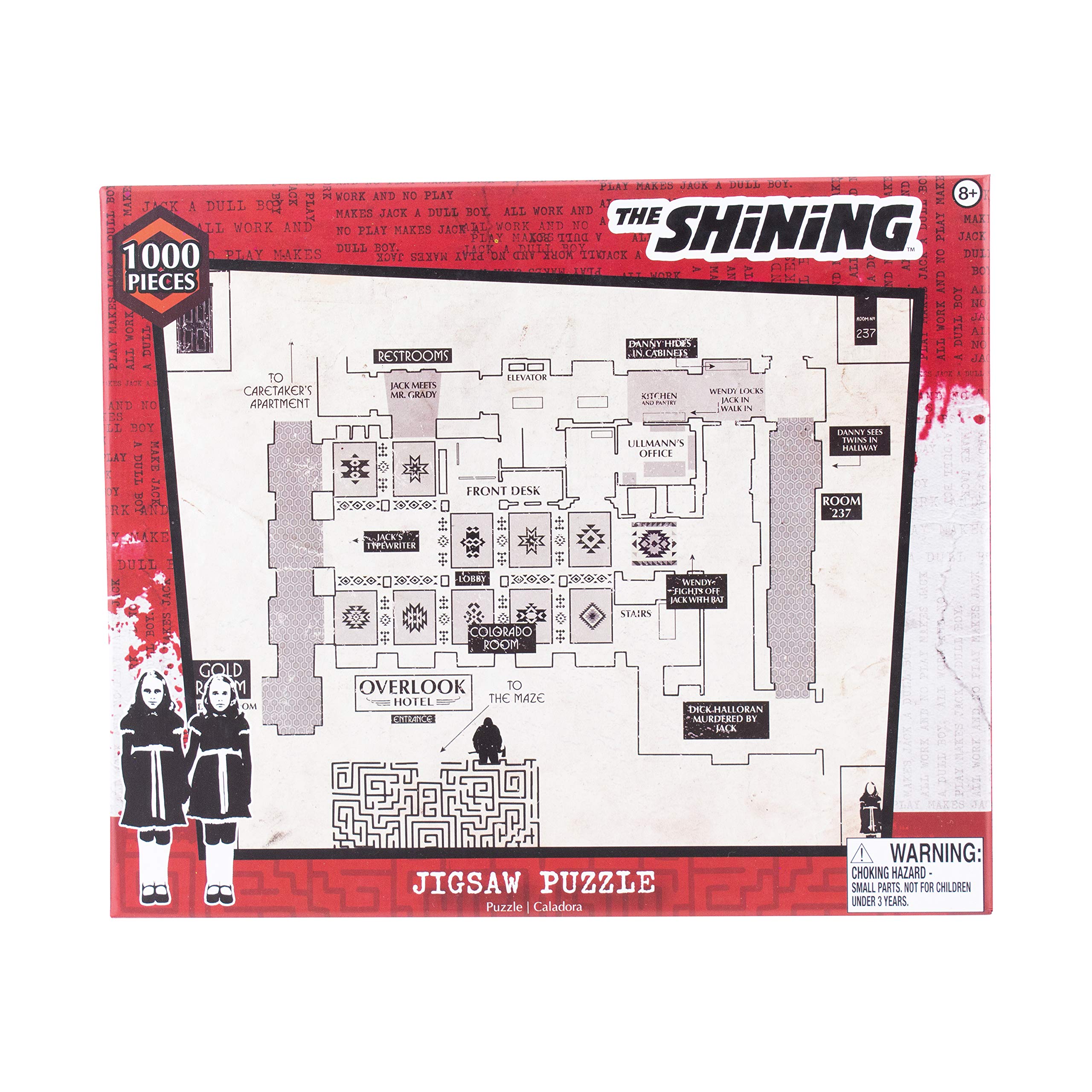 Paladone The Shining Floor Plan 1000 Piece Jigsaw Puzzle Officially