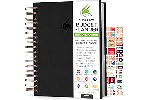 Clever Fox Budget Planner and Monthly Bill Organizer with Pockets